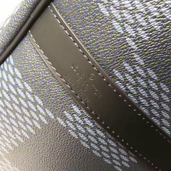 Louis Vuitton N44010 Keepall 55 Bandouliere Duffel Bag Damier Cobalt Canvas