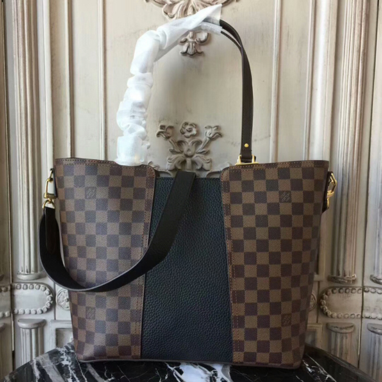 Louis Vuitton N44023 Jersey Shoulder Bag Damier Ebene Canvas