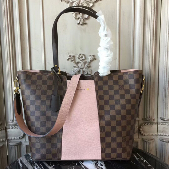 Louis Vuitton N44041 Jersey Shoulder Bag Damier Ebene Canvas