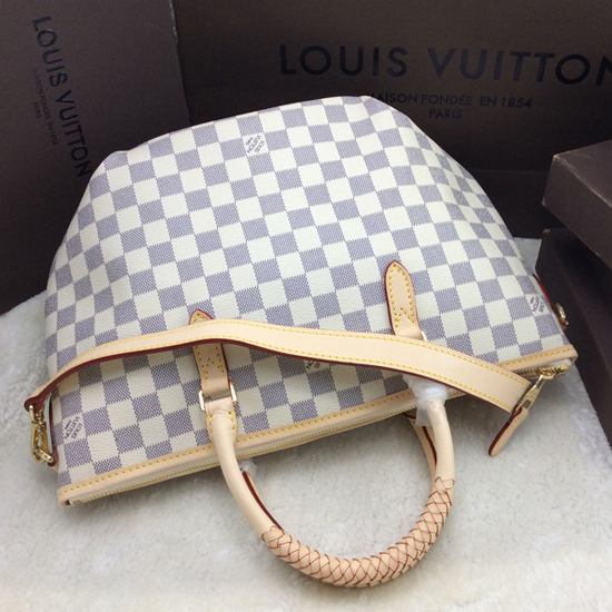 Louis Vuitton N48250 Riviera PM Tote Bag Damier Azur Canvas