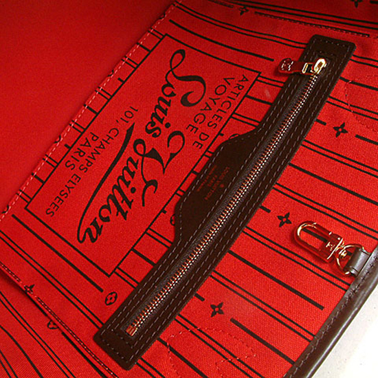 Louis Vuitton N51109 Neverfull PM Shoulder Bag Damier Ebene Canvas