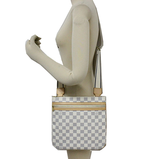 Louis Vuitton N51112 Pochette Bosphore Crossbody Bag Damier Azur Canvas
