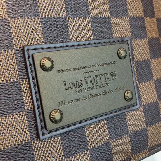 Louis Vuitton N51210 Brooklyn PM Messenger Bag Damier Ebene Canvas
