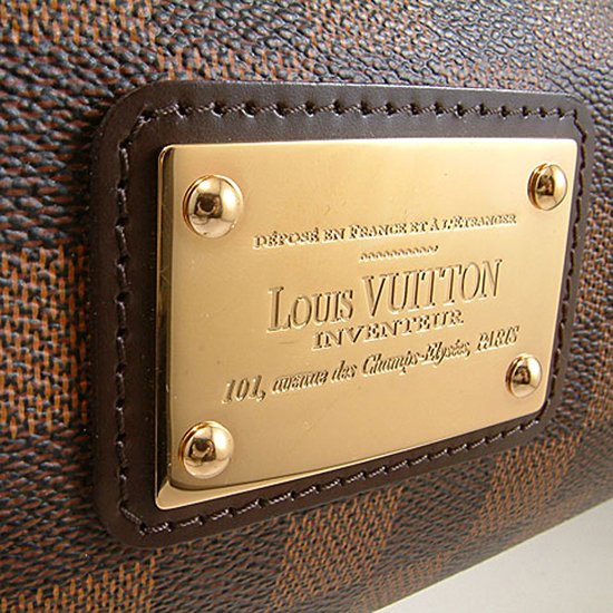 Louis Vuitton N55213 Eva Clutch Damier Ebene Canvas