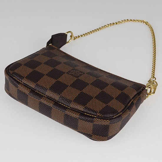 Louis Vuitton N58011 Mini Pochette Accessoires Trunks Bag Damier Ebene Canvas