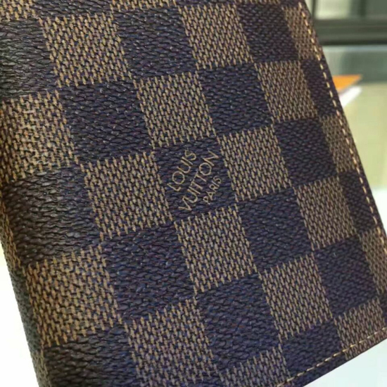 Louis Vuitton N60017 Brazza Wallet Damier Ebene Canvas