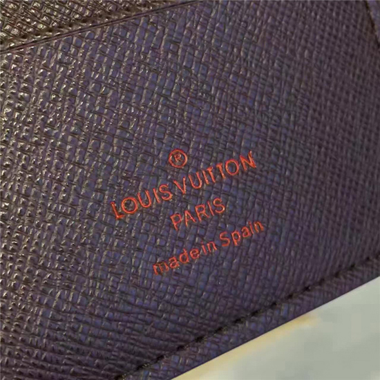 Louis Vuitton N60189 Passport Cover Damier Ebene Canvas
