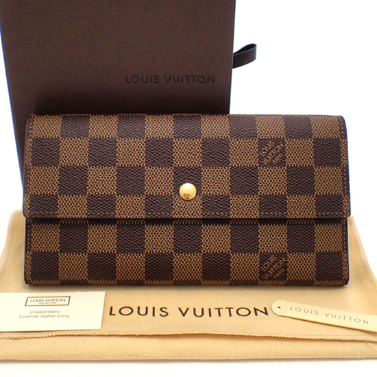 Louis Vuitton N61217 International Wallet Damier Ebene Canvas