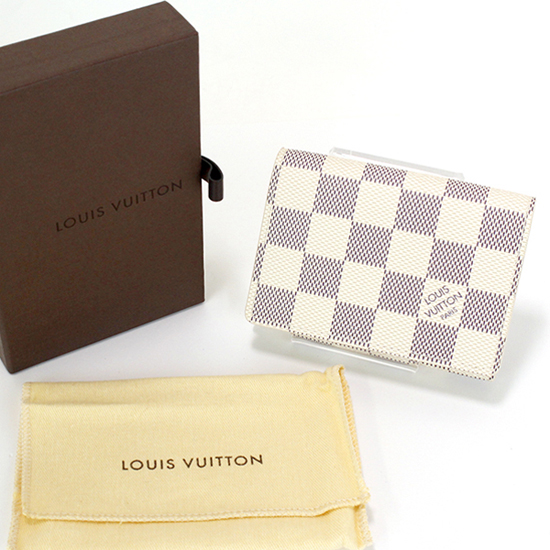 Louis Vuitton N61746 Business Card Holder Damier Azur Canvas