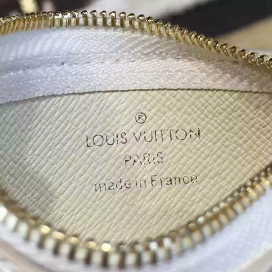 Louis Vuitton N62659 Key Pouch Damier Azur Canvas