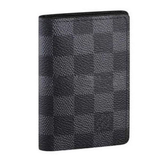 Louis Vuitton N63075 Pocket Organizer Damier Graphite Canvas