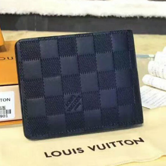 Louis Vuitton N63124 Multiple Wallet Damier Infini Leather