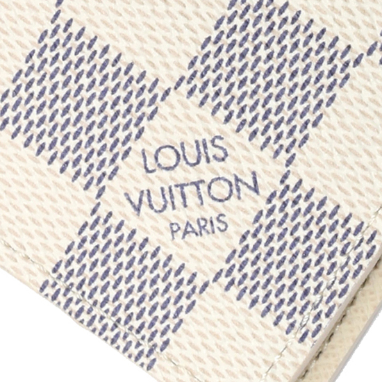 Louis Vuitton N63144 Pocket Organizer Damier Azur Canvas