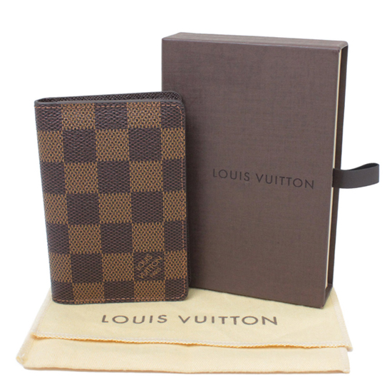 Louis Vuitton N63145 Pocket Organizer Damier Ebene Canvas