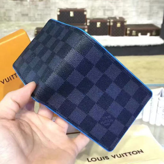 Louis Vuitton N63294 Multiple Wallet Damier Graphite Canvas