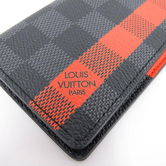 Louis Vuitton N63314 Pocket Organizer Damier Graphite Canvas