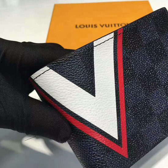Louis Vuitton N64008 Slender Wallet Damier Cobalt Canvas