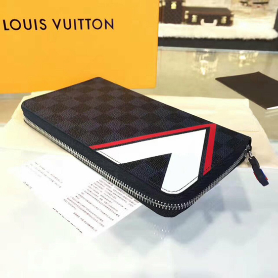 Louis Vuitton N64013 Zippy Organiser Damier Cobalt Canvas