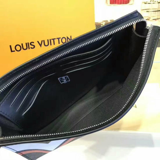 N64023 Louis Vuitton 2017 Premium Damier Cobalt Pochette Voyage MM