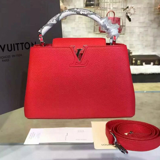 Louis Vuitton N92039 Capucines BB Tote Bag Taurillon Leather