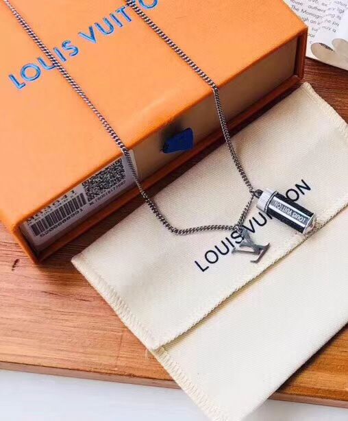 Replica Louis Vuitton Monogram Eclipse Charms Necklace M63641