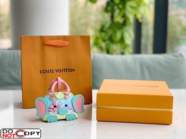 Replica Louis Vuitton Wild Puppet Alma Elephant Bag Charm and Key