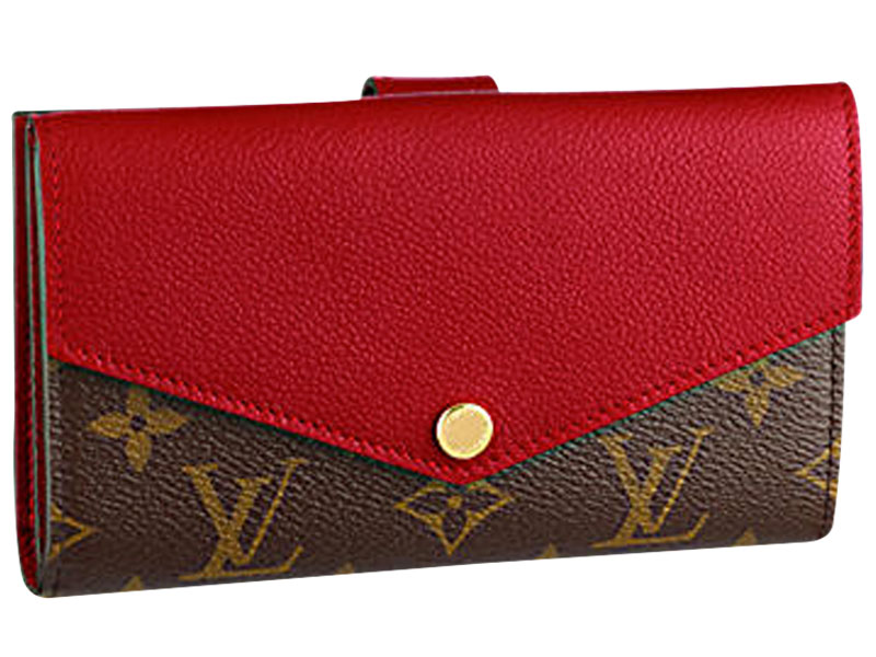 Replica Louis Vuitton Monogram Pallas Compact Wallet Cherry